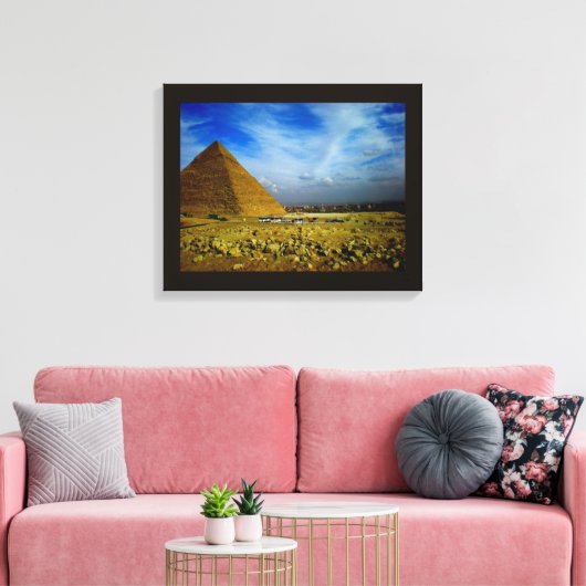 Ägyptische Pyramide Leinwanddruck (Insitu (Wohnzimmer))