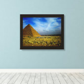 Ägyptische Pyramide Leinwanddruck (Insitu (Holzboden))