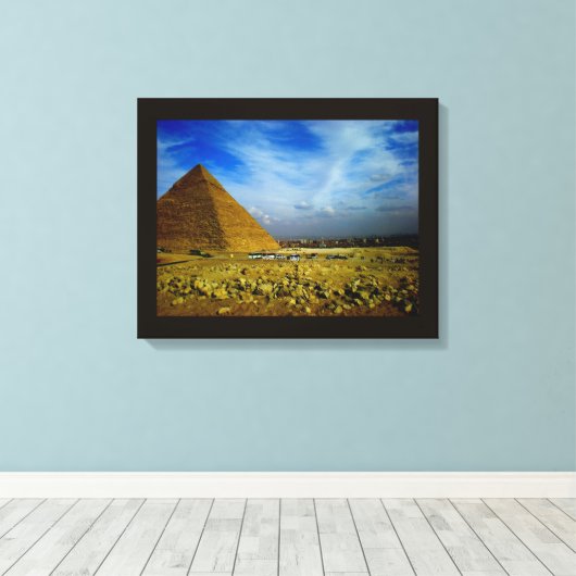 Ägyptische Pyramide Leinwanddruck (Insitu (Holzboden))