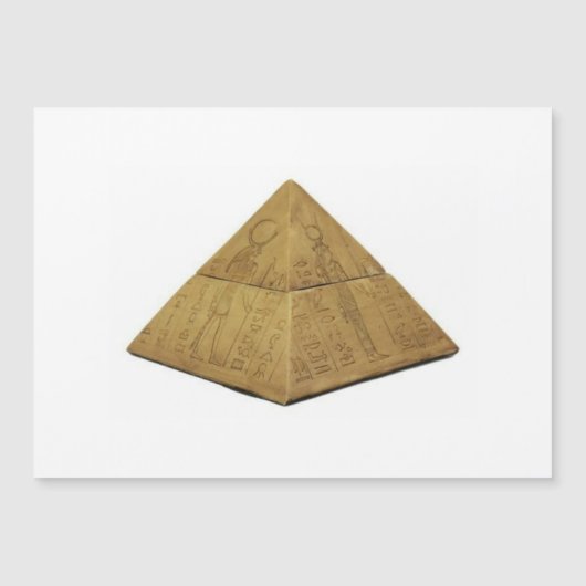 Ägyptische Pyramide Magnetkarte (Vorderseite)