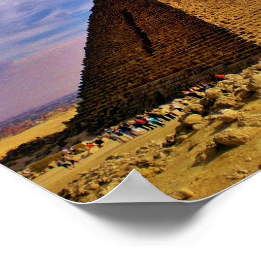 Ägyptische Pyramide Poster (Ecke)