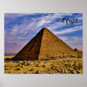 Ägyptische Pyramide Poster (Vorne)