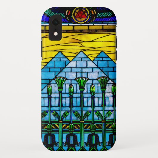 Ägyptische Pyramide Tiffany-Style iPhone XR Fall Case-Mate iPhone Hülle (Rückseite)