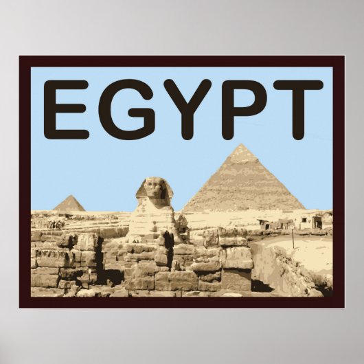 Ägyptische Pyramide von Ghafre Poster (Vorne)