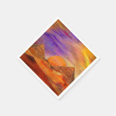Ägyptische Pyramiden abstrakte Landschaft Mixed Me Serviette (Ecke)