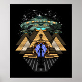 Ägyptische Pyramiden-Alien Space Annunaki Verschwö Poster (Vorne)