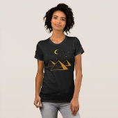 Ägyptische Pyramiden Astrologie Ägyptische Wüste T-Shirt (Vorne ganz)