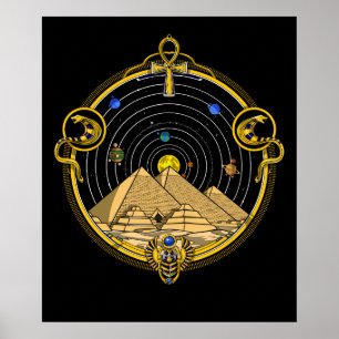 Ägyptische Pyramiden-Astronomie Poster