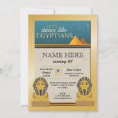 Ägyptische Pyramiden Birthday Invite Pharaohs Einladung (Vorderseite)