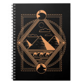 Ägyptische Pyramiden Camels Anubis Horus Geometry Notizblock (Vorderseite)