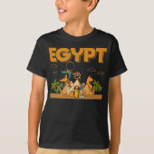 Ägyptische Pyramiden Camels Pharaoh Sphinx Horus E T-Shirt (Vorderseite)