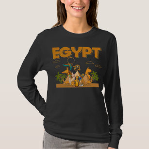 Ägyptische Pyramiden Camels Pharaoh Sphinx Horus E T-Shirt