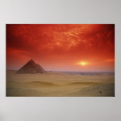 Ägyptische Pyramiden durch die Stargate Poster (Vorne)