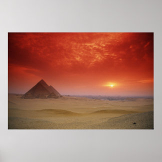 Ägyptische Pyramiden durch die Stargate Poster
