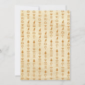 Ägyptische Pyramiden Geburtstagspartei Pharaonen Ä Einladung (Rückseite)