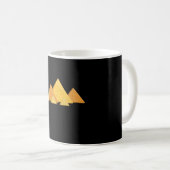 Ägyptische Pyramiden, große Pyramide von Gizeh Kaffeetasse (VorderseiteRechts)