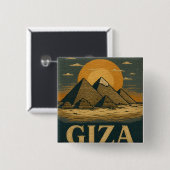 Ägyptische Pyramiden in der Gizeh Große Pyramide s Button (Vorne & Hinten)