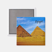 Ägyptische Pyramiden in Gizeh Magnet (Vorderseite/Rückseite)