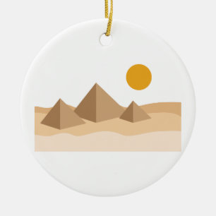 Ägyptische Pyramiden Keramik Ornament
