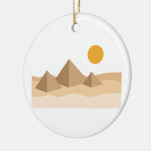 Ägyptische Pyramiden Keramik Ornament (Links)