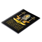 Ägyptische Pyramiden King Tut Pharaoh Tutankhamun Notizblock (Linke Seite)