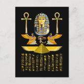 Ägyptische Pyramiden King Tut Pharaoh Tutankhamun Postkarte (Vorderseite)