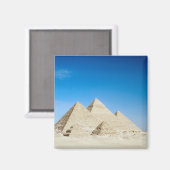 Ägyptische Pyramiden Magnet (Vorderseite/Rückseite)