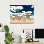 Ägyptische Pyramiden Poster (Heimbüro)