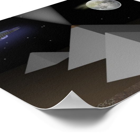 Ägyptische Pyramiden Poster (Ecke)