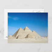 Ägyptische Pyramiden Postkarte (Vorne/Hinten)