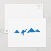 Ägyptische Pyramiden Postkarte (Vorne/Hinten)