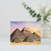 Ägyptische Pyramiden Postkarte (Stehend Vorderseite)