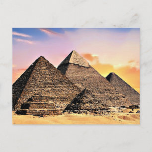 Ägyptische Pyramiden Postkarte