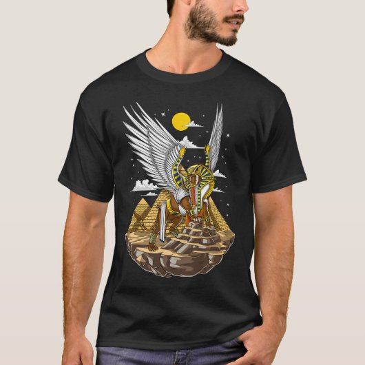 Ägyptische Pyramiden Sphinx T-Shirt (Vorderseite)