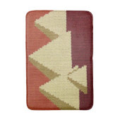 Ägyptische Pyramiden Tan Rust Artisan Crochet Prin Badematte (Vorderseite Vertikal)