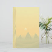 Ägyptische Pyramiden u. Sonnenaufgang - keine Briefpapier (Stehend Vorderseite)