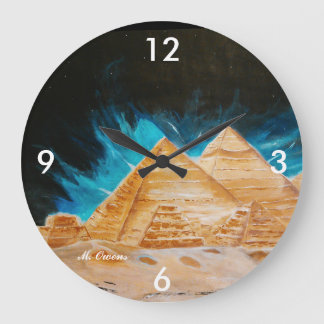 Ägyptische Pyramiden-Uhr Große Wanduhr