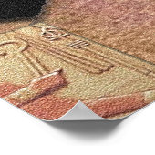 Ägyptische Pyramiden und König Tut Art Poster (Ecke)