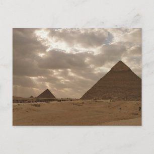 Ägyptische Pyramiden von Giza, Kairo Postkarte