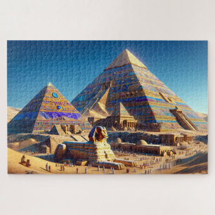 Ägyptische Pyramiden Zeitlose Pyramiden in ursprün Puzzle