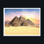 Ägyptische Pyramidenlandschaft Postkarte<br><div class="desc">LandschaftsAttribution: Image by rawpixel: https://www.rawpixel.com/</div>