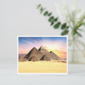 Ägyptische Pyramidenlandschaft Postkarte (Stehend Vorderseite)