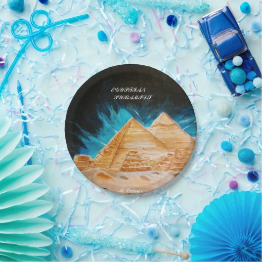 Ägyptische Pyramidenstil-Teller Pappteller (Party)