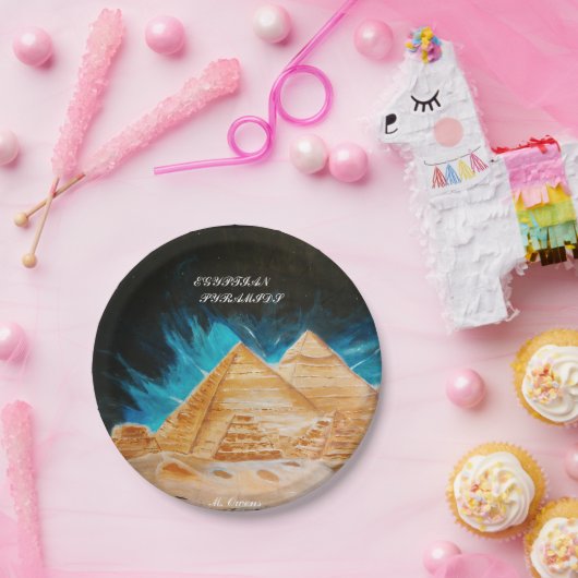 Ägyptische Pyramidenstil-Teller Pappteller (Party)