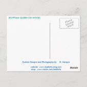 ÄGYPTISCHE QUEEN AUF DER HOLZPOSTKARTE POSTKARTE (Rückseite)