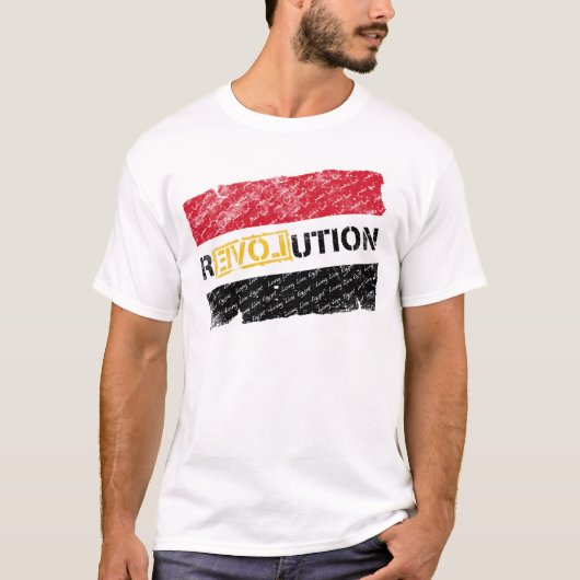Ägyptische Revolution (Schmutz verblaßt) T-Shirt (Vorderseite)
