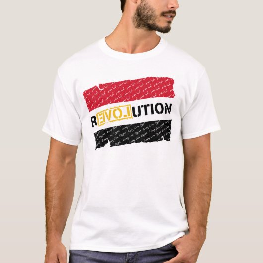 Ägyptische Revolution T-Shirt (Vorderseite)