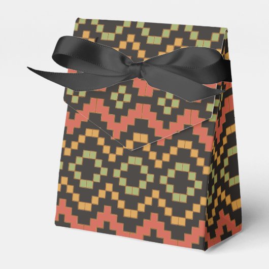 Ägyptische Rot-Grün-Stamm Zelt-Bevorzugung Box Geschenkschachtel (Vorderseite)