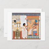Ägyptische Royal Design Postkarte (Vorne/Hinten)