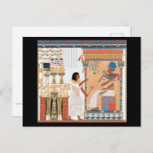 Ägyptische Royal Design Postkarte (Vorne/Hinten)